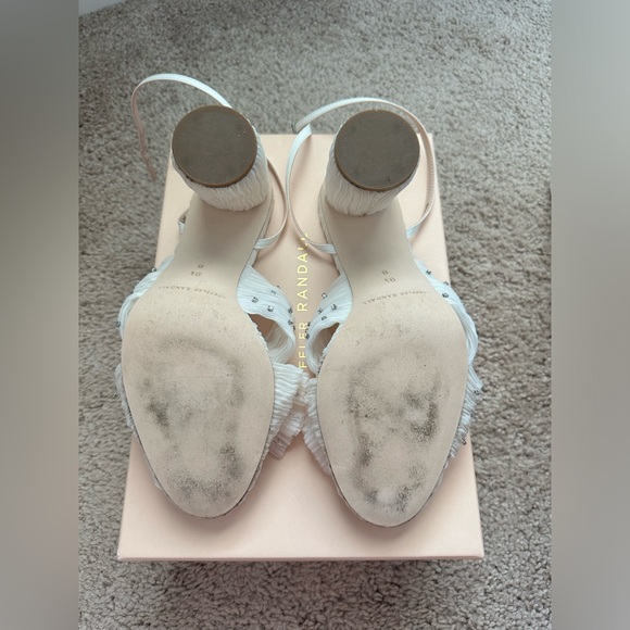 Loeffler Randall Camellia Knotted Sandal in Pearl with Rhinestones - Picture 5 of 9